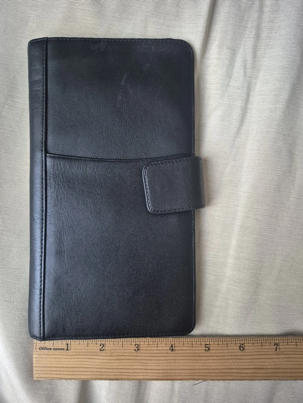 Dilana Black Leather Passport Wallet